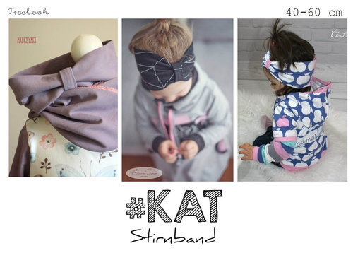 Freebook Stirnband 'Kat' 40 - 60 cm