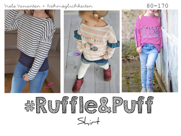 Shirt 'Ruffle&Puff' 80 - 170 inkl. A4/ A0/ Beamerdatei