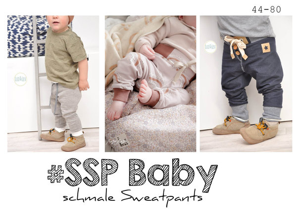 Schmale Sweatpants #SSP Baby 44 - 80  inkl. A4/ A0/ Beamerdatei